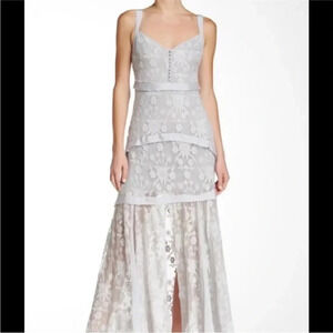 Elizabeth and James Lise Tiered Silk Maxi Dress